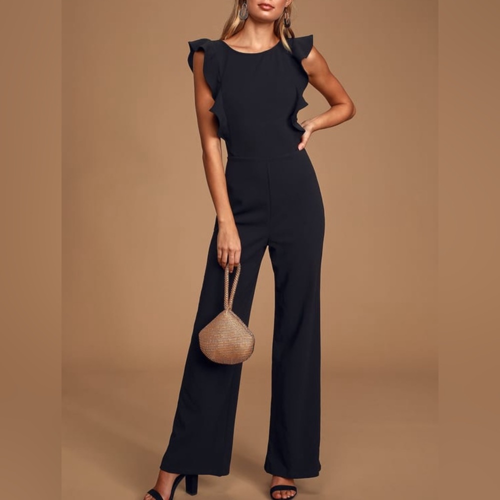 Lulu’s Black Wide Leg Jumpsuit